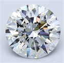 Natural Diamond 3.01 Carats, Round with Excellent Cut, D Color, SI1 Clarity and Certified by GIA