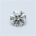 Natural Diamond 0.40 Carats, Round with Excellent Cut, I Color, VVS1 Clarity and Certified by GIA