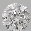 Natural Diamond 0.62 Carats, Round with Excellent Cut, D Color, I1 Clarity and Certified by IGI