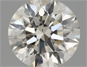 Natural Diamond 0.42 Carats, Round with Excellent Cut, H Color, SI1 Clarity and Certified by IGI