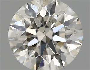 Picture of Natural Diamond 0.42 Carats, Round with Excellent Cut, H Color, SI1 Clarity and Certified by IGI