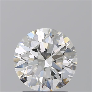 Picture of Natural Diamond 2.06 Carats, Round with Excellent Cut, G Color, VS2 Clarity and Certified by GIA