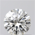 Natural Diamond 0.40 Carats, Round with Excellent Cut, J Color, SI2 Clarity and Certified by GIA