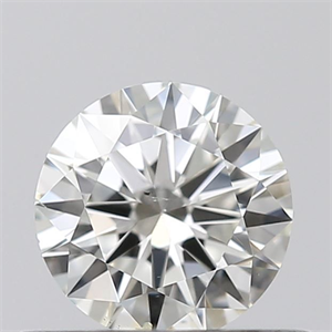 Picture of Natural Diamond 0.40 Carats, Round with Excellent Cut, J Color, SI2 Clarity and Certified by GIA