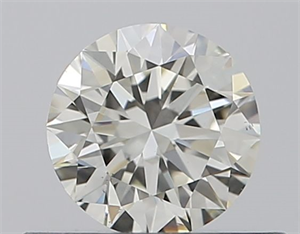 Picture of Natural Diamond 0.40 Carats, Round with Excellent Cut, J Color, VS2 Clarity and Certified by GIA