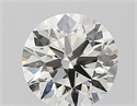 Natural Diamond 0.40 Carats, Round with Excellent Cut, J Color, VVS1 Clarity and Certified by GIA