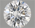 Natural Diamond 0.40 Carats, Round with Excellent Cut, E Color, VVS2 Clarity and Certified by IGI