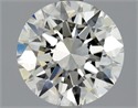 Natural Diamond 2.01 Carats, Round with Excellent Cut, I Color, IF Clarity and Certified by GIA