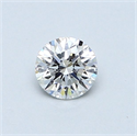 Natural Diamond 0.42 Carats, Round with Very Good Cut, F Color, VS2 Clarity and Certified by GIA