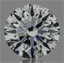 Natural Diamond 0.55 Carats, Round with Excellent Cut, J Color, I1 Clarity and Certified by GIA