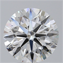 Natural Diamond 2.01 Carats, Round with Excellent Cut, F Color, VS2 Clarity and Certified by GIA