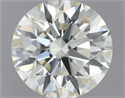 Natural Diamond 0.54 Carats, Round with Excellent Cut, J Color, VS1 Clarity and Certified by IGI