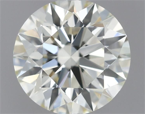 Picture of Natural Diamond 0.54 Carats, Round with Excellent Cut, J Color, VS1 Clarity and Certified by IGI