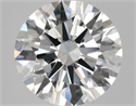 Natural Diamond 2.06 Carats, Round with Excellent Cut, E Color, VVS1 Clarity and Certified by GIA