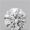 Natural Diamond 0.40 Carats, Round with Excellent Cut, H Color, VVS2 Clarity and Certified by GIA