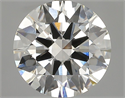 Natural Diamond 2.53 Carats, Round with Excellent Cut, I Color, VS1 Clarity and Certified by GIA