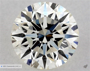 Picture of Natural Diamond 0.51 Carats, Round with Excellent Cut, K Color, VVS2 Clarity and Certified by GIA