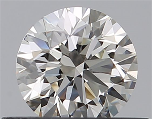 Picture of Natural Diamond 0.46 Carats, Round with Excellent Cut, J Color, VS1 Clarity and Certified by GIA