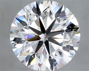 Picture of Natural Diamond 2.01 Carats, Round with Very Good Cut, E Color, SI2 Clarity and Certified by GIA