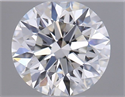 Natural Diamond 0.41 Carats, Round with Excellent Cut, F Color, SI1 Clarity and Certified by GIA