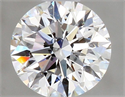 Natural Diamond 0.40 Carats, Round with Excellent Cut, F Color, SI1 Clarity and Certified by GIA