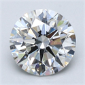 Natural Diamond 1.83 Carats, Round with Excellent Cut, H Color, VS2 Clarity and Certified by GIA