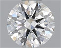 Natural Diamond 0.40 Carats, Round with Excellent Cut, H Color, VS2 Clarity and Certified by GIA