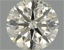 Natural Diamond 0.50 Carats, Round with Excellent Cut, J Color, SI2 Clarity and Certified by IGI