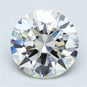 Picture of Natural Diamond 1.80 Carats, Round with Excellent Cut, J Color, VVS1 Clarity and Certified by GIA