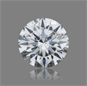 Natural Diamond 0.44 Carats, Round with Excellent Cut, F Color, I1 Clarity and Certified by GIA