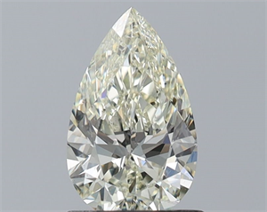 Picture of Natural Diamond 1.00 Carats, Pear with  Cut, K Color, SI1 Clarity and Certified by IGI