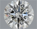 Natural Diamond 0.40 Carats, Round with Very Good Cut, J Color, VVS1 Clarity and Certified by GIA