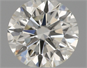 Natural Diamond 0.50 Carats, Round with Excellent Cut, H Color, SI2 Clarity and Certified by IGI