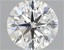 Natural Diamond 0.40 Carats, Round with Very Good Cut, G Color, VVS2 Clarity and Certified by GIA