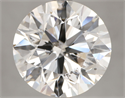 Natural Diamond 5.01 Carats, Round with Excellent Cut, K Color, SI2 Clarity and Certified by GIA