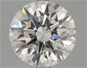 Natural Diamond 2.52 Carats, Round with Good Cut, K Color, SI1 Clarity and Certified by GIA