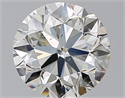 Natural Diamond 2.50 Carats, Round with Very Good Cut, J Color, SI1 Clarity and Certified by GIA