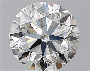 Picture of Natural Diamond 2.50 Carats, Round with Very Good Cut, J Color, SI1 Clarity and Certified by GIA