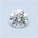 Natural Diamond 0.44 Carats, Round with Very Good Cut, G Color, SI1 Clarity and Certified by GIA