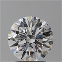 Natural Diamond 2.07 Carats, Round with Excellent Cut, D Color, SI1 Clarity and Certified by GIA