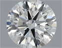 Natural Diamond 0.40 Carats, Round with Excellent Cut, F Color, SI1 Clarity and Certified by GIA