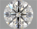 Natural Diamond 1.50 Carats, Round with Excellent Cut, F Color, VS2 Clarity and Certified by GIA