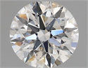 Natural Diamond 0.46 Carats, Round with Excellent Cut, H Color, I1 Clarity and Certified by GIA