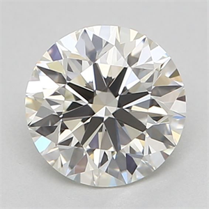 Picture of Natural Diamond 0.50 Carats, Round with Excellent Cut, J Color, VVS2 Clarity and Certified by GIA