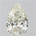 Natural Diamond 2.01 Carats, Pear with  Cut, J Color, IF Clarity and Certified by IGI