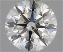 Natural Diamond 1.90 Carats, Round with Excellent Cut, H Color, SI1 Clarity and Certified by GIA