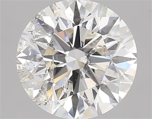 Picture of Natural Diamond 2.02 Carats, Round with Excellent Cut, H Color, I1 Clarity and Certified by GIA