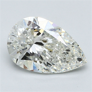 Picture of Natural Diamond 2.51 Carats, Pear with  Cut, I Color, SI1 Clarity and Certified by GIA