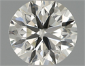 Natural Diamond 0.40 Carats, Round with Excellent Cut, H Color, VS2 Clarity and Certified by IGI