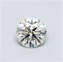 Natural Diamond 0.55 Carats, Round with Very Good Cut, J Color, VS2 Clarity and Certified by GIA